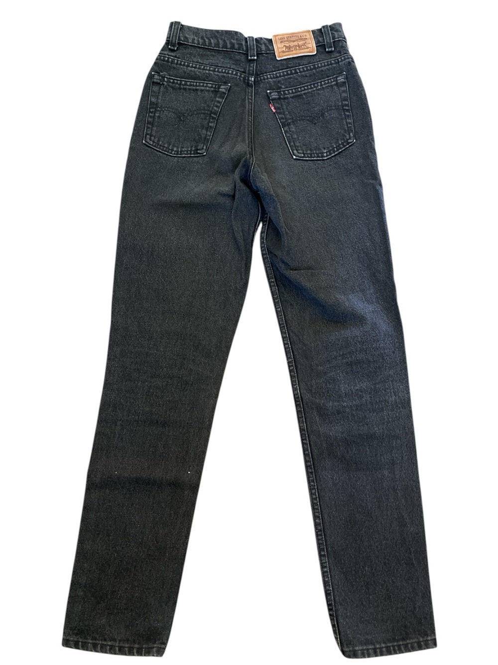 Vintage Levi’s 550 Washed Black Mom Jeans High Rise Tapered 26x31 Canada - Picture 3 of 8